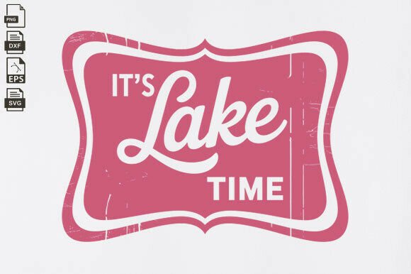 Download It's Lake Time Trendy Summer Neon SVG - It's lake time Collection