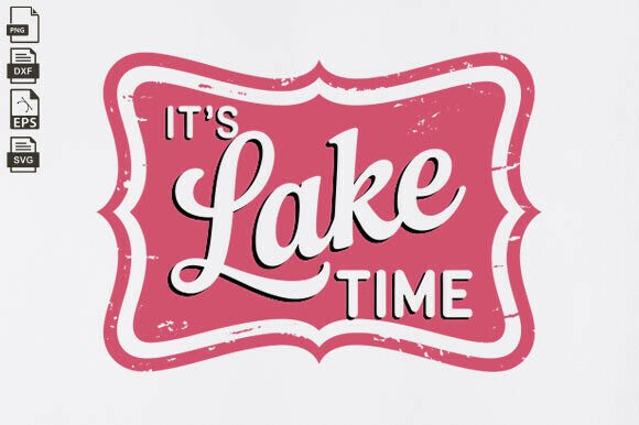 Download It's Lake Time Trendy Summer Neon SVG - It's lake time Collection