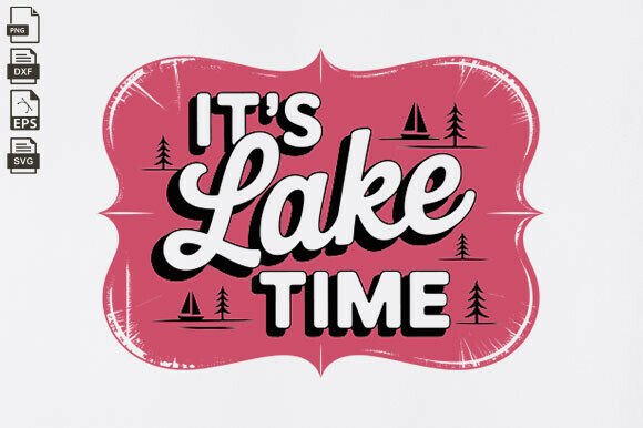 Download It's Lake Time Trendy Summer Neon SVG - It's lake time Collection