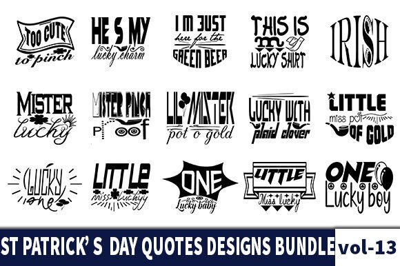 Download 15 ST PATRICK'S DAY Quotes Designs Bun - Premium Resources