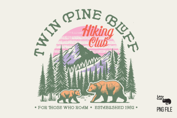 Download Vintage Summer Mountain PNG Sublimation - Mountain Collection