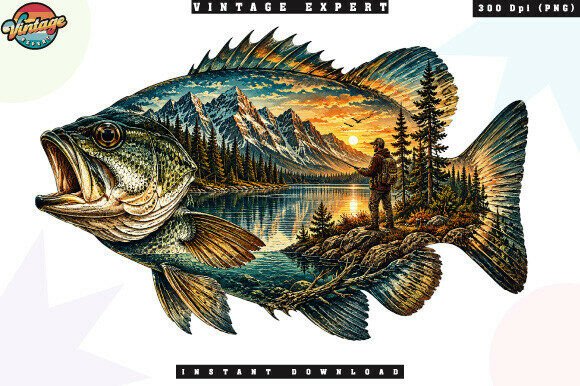 Download Bass Fishing Mountain Lake Landscape PNG - Mountain Collection