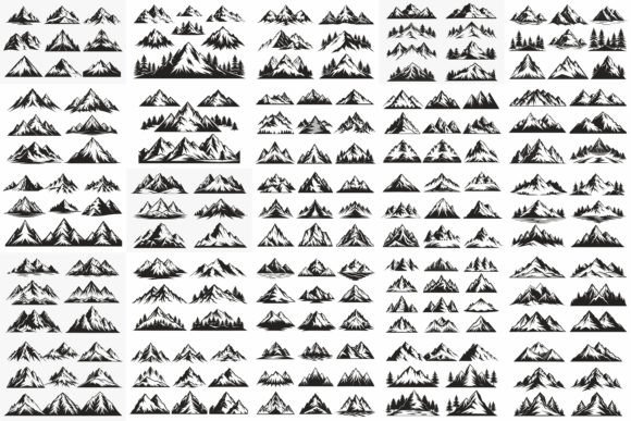 Download Vintage Monochrome Mountain Bundle - Mountain Collection