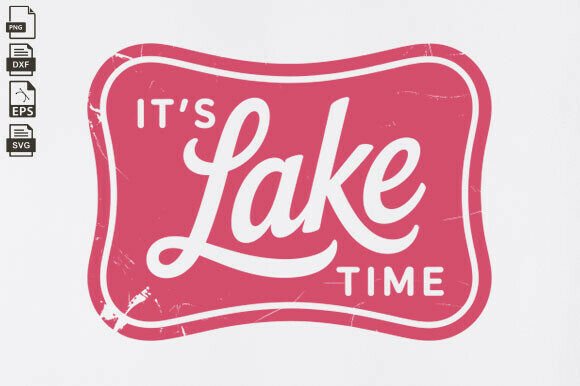 Download It's Lake Time Trendy Summer Neon SVG - It's lake time Collection