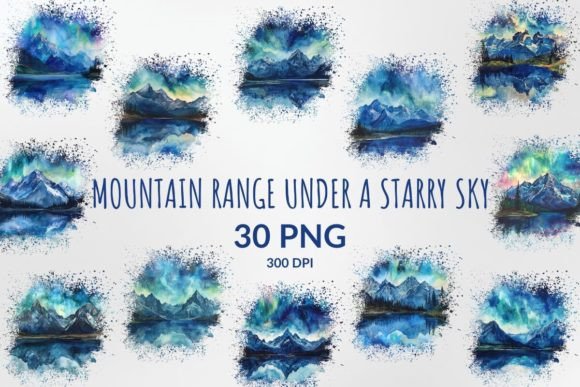 Download Majestic Mountain Under a Starry Sky - Mountain Collection